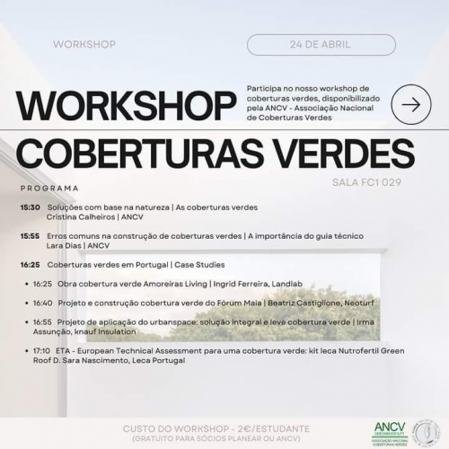 2ª Edição | Workshop Coberturas Verdes